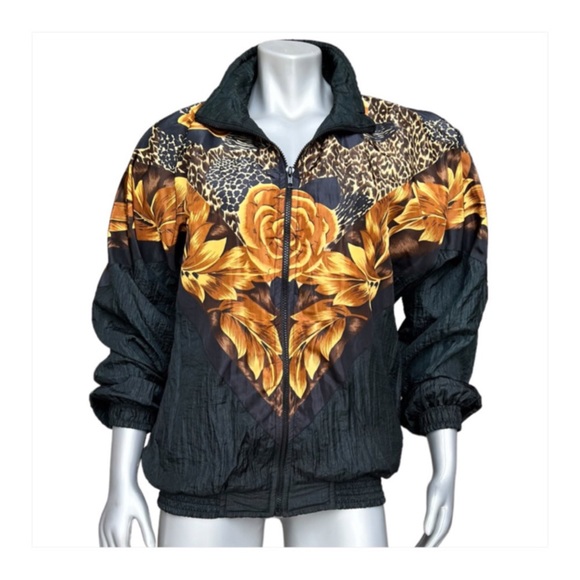 Vintage Bomber Jacket Floral Animal Print - Picture 5 of 11